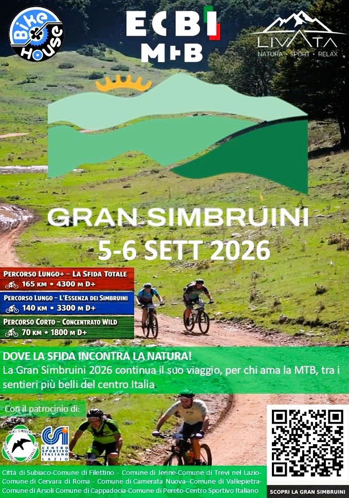 Locandina evento Monti Simbruini