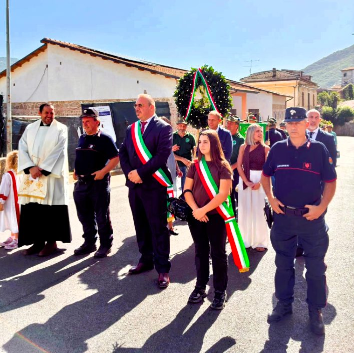 Deposizione corona ai caduti a Rocca di Botte