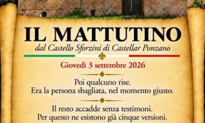 Il Mattutino del 3 settembre 2026