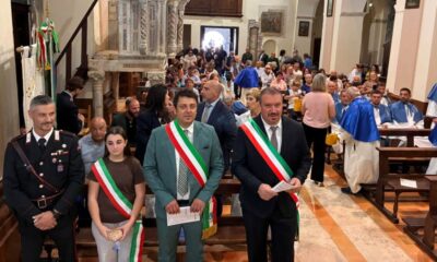 i Sindaci di Rocca di Botte e Trevi rinnovano il secolare e sacro "Comparatico" nel nome di San Pietro Eremita