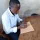 Mutwanga, Congo, bambino a scuola
