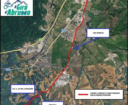 Giro ciclistico d'Abruzzo a Oricola