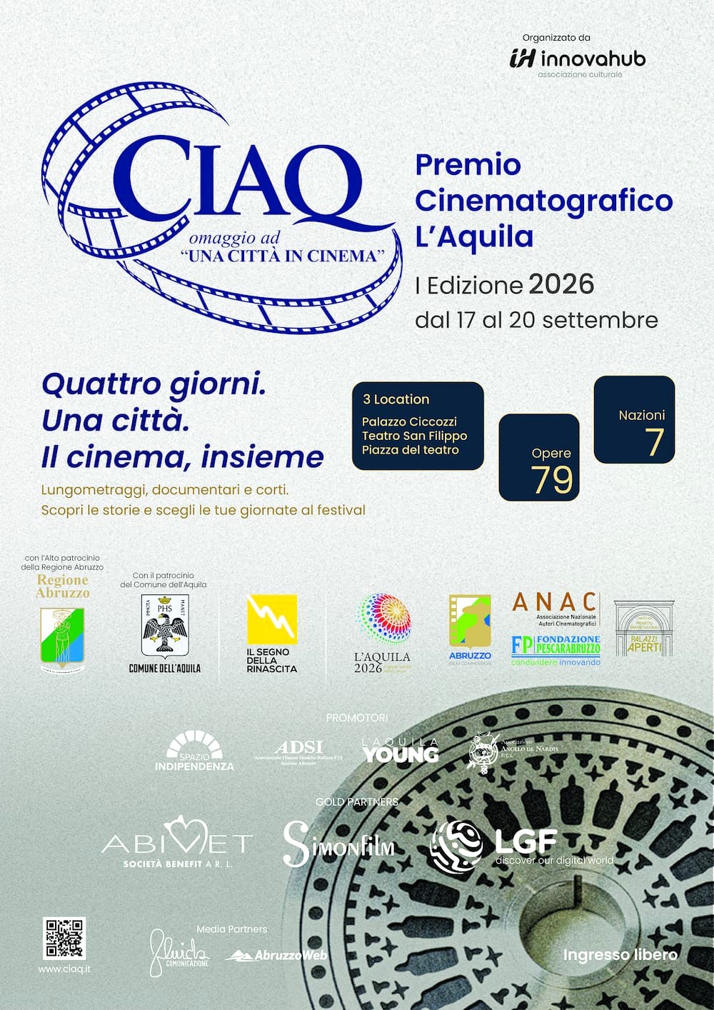 Locandina evento cinema l'Aquila