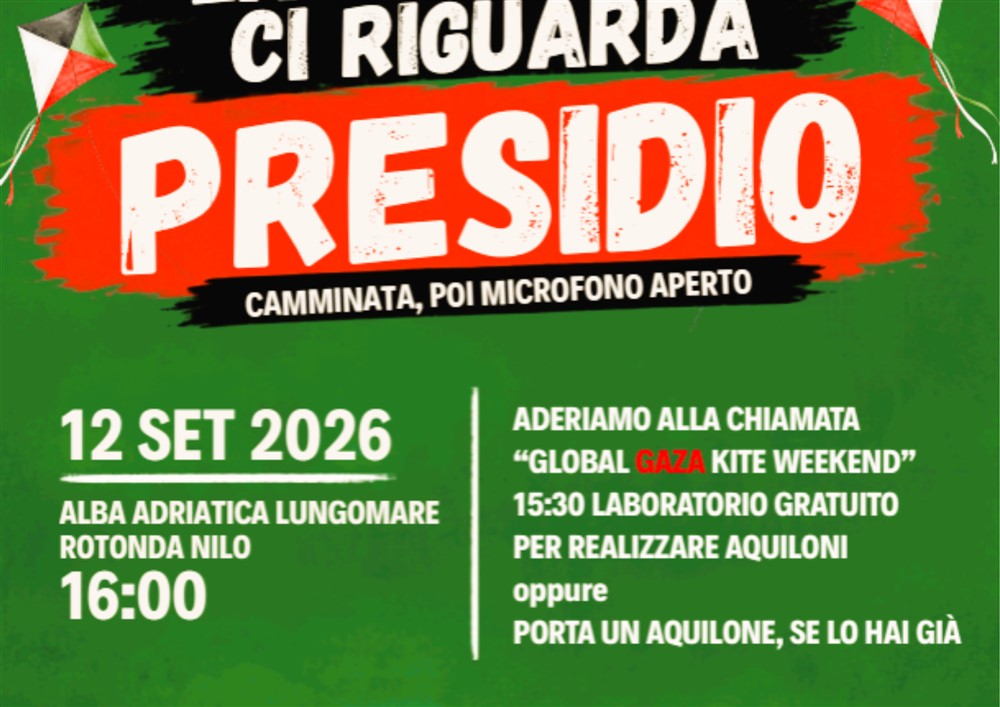 MOBILITAZIONE DELLA VAL VIBRATA PER LA PALESTINA