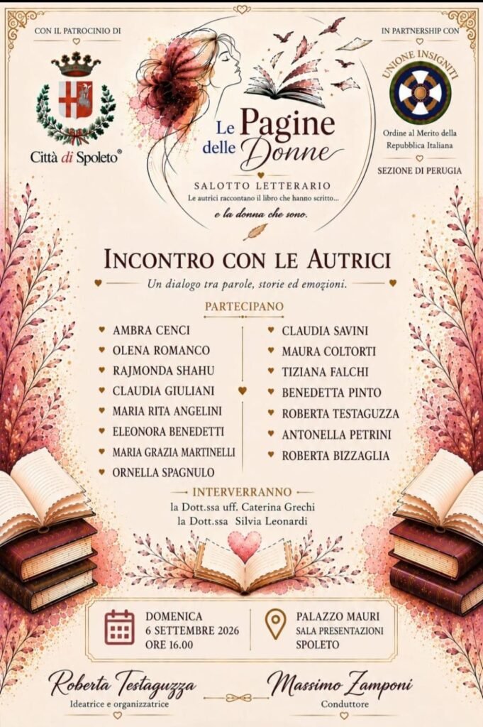 Olena Romanko tra le protagoniste di “Le Pagine delle Donne” a Spoleto 49 Locandina evento Spoleto