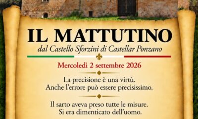 Il Mattutino del 2 settembre 2026