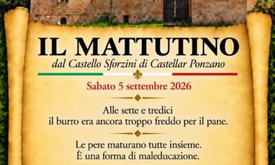 Il Mattutino del 5 settembre 2026