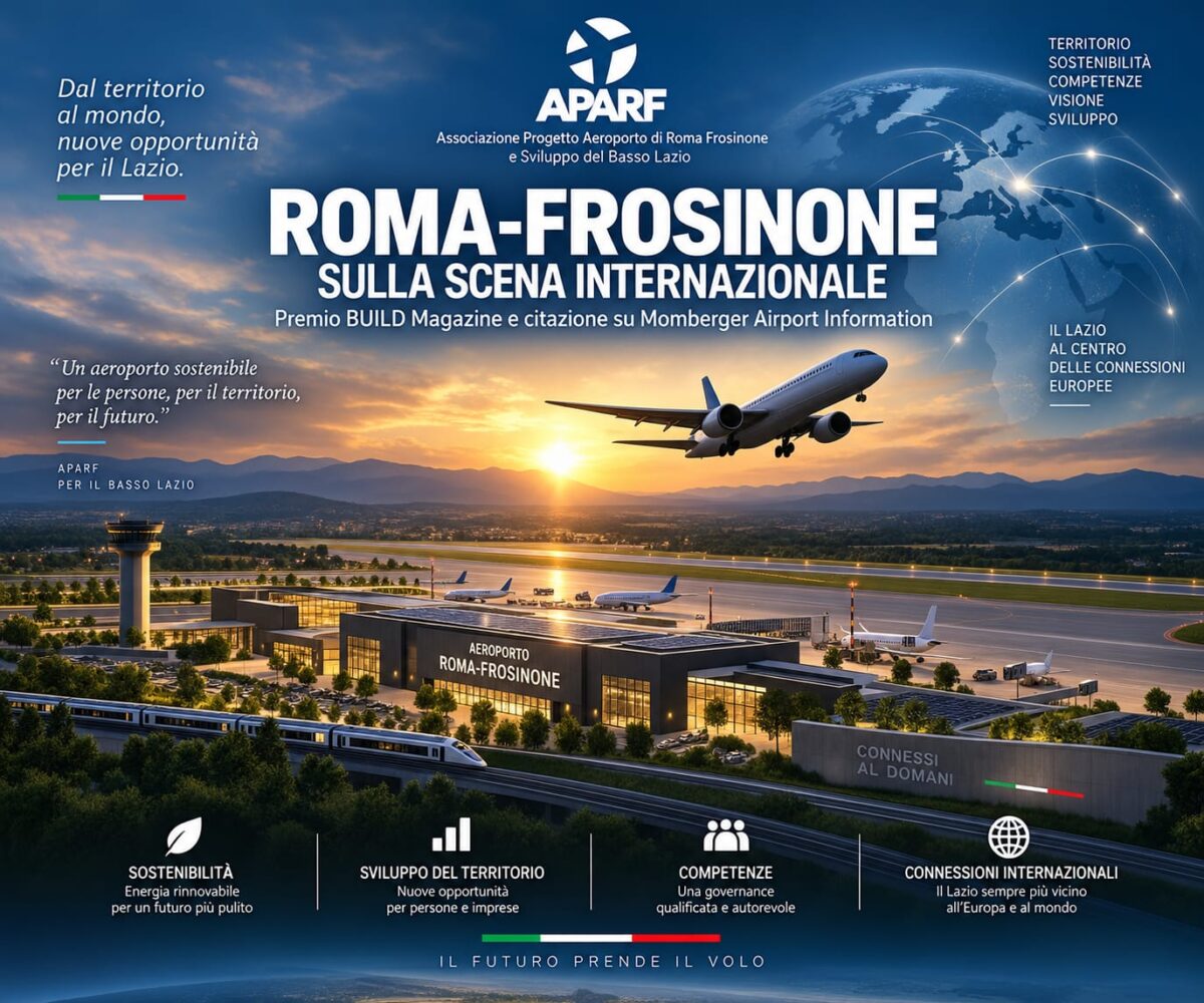 Il sogno dell'Aeroporto di Frosinone incanta il mondo. Quadrini esulta: "Vittoria clamorosa, porterà un mare di posti di lavoro in Ciociaria" 46 TERZO SCALO DEL LAZIO A FROSINONE