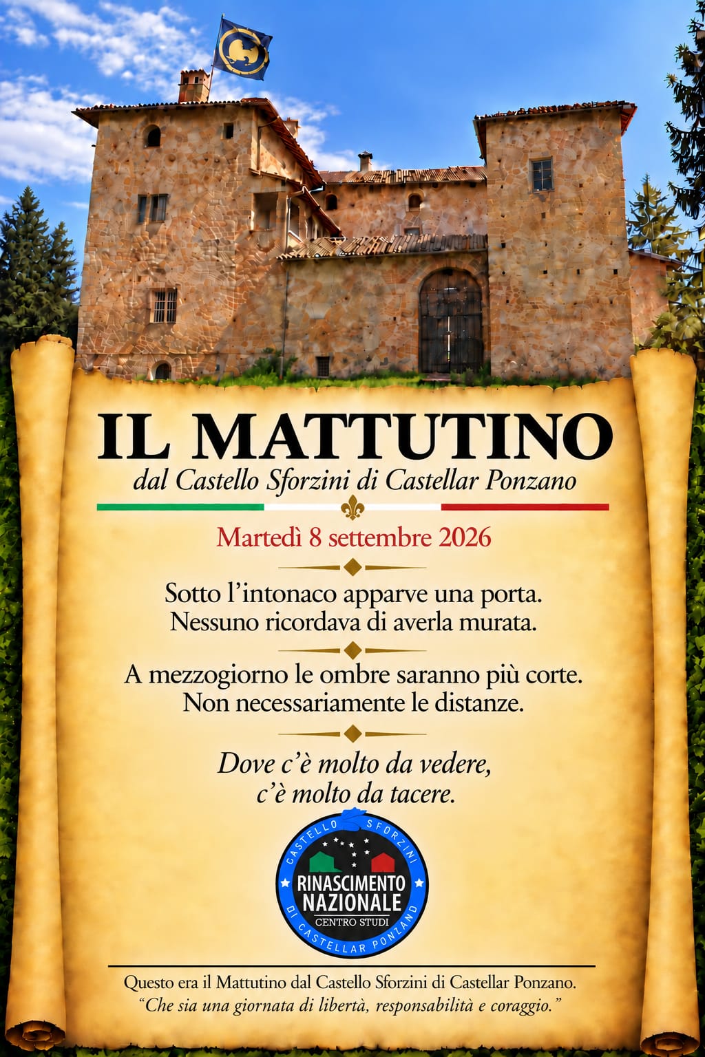 Il Mattutino dell'8 settembre 2026