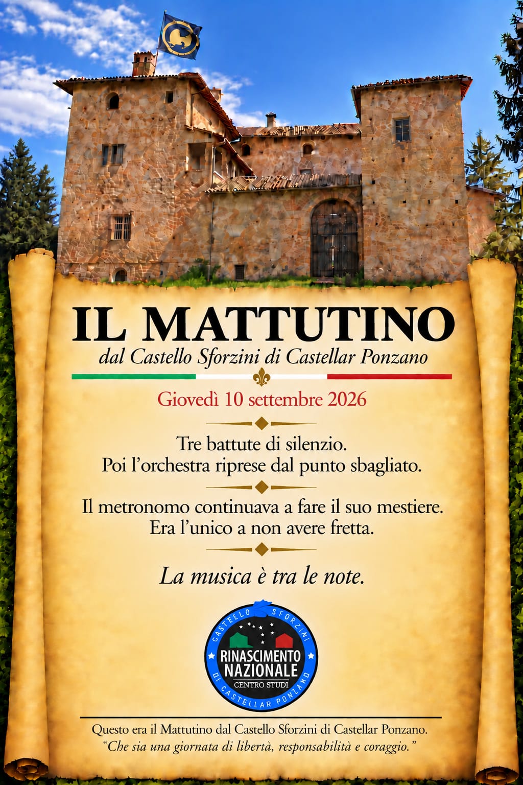 Il Mattutino del 10 settembre 2026