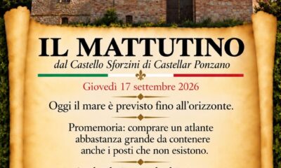 Il Mattutino del 17 settembre 2026