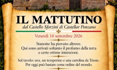 Il Mattutino del 18 Settembre 2026