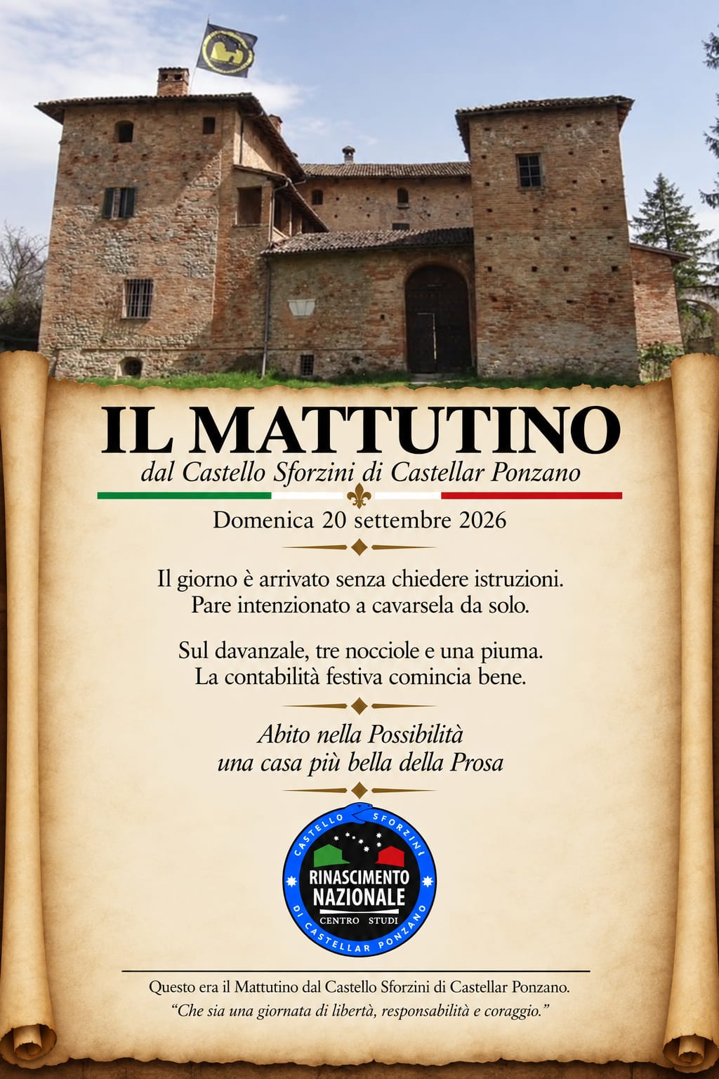 Il Mattutino del 20 settembre 2026