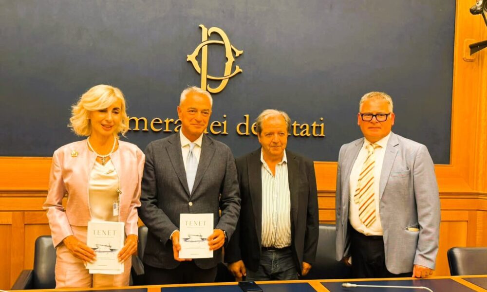 Presentazione in parlamento di Tenet. Itinerari dell’Acqua per la Pace,