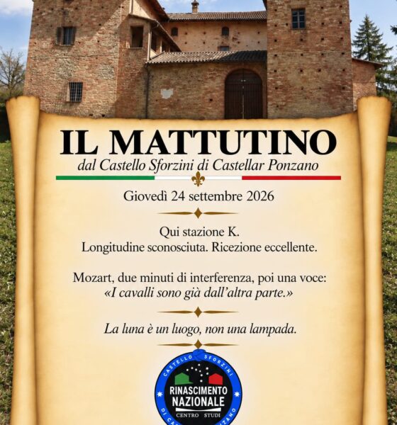 Il Mattutino del 24 settembre 2026