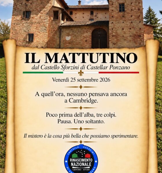 Il Mattutino del 24 settembre 2026