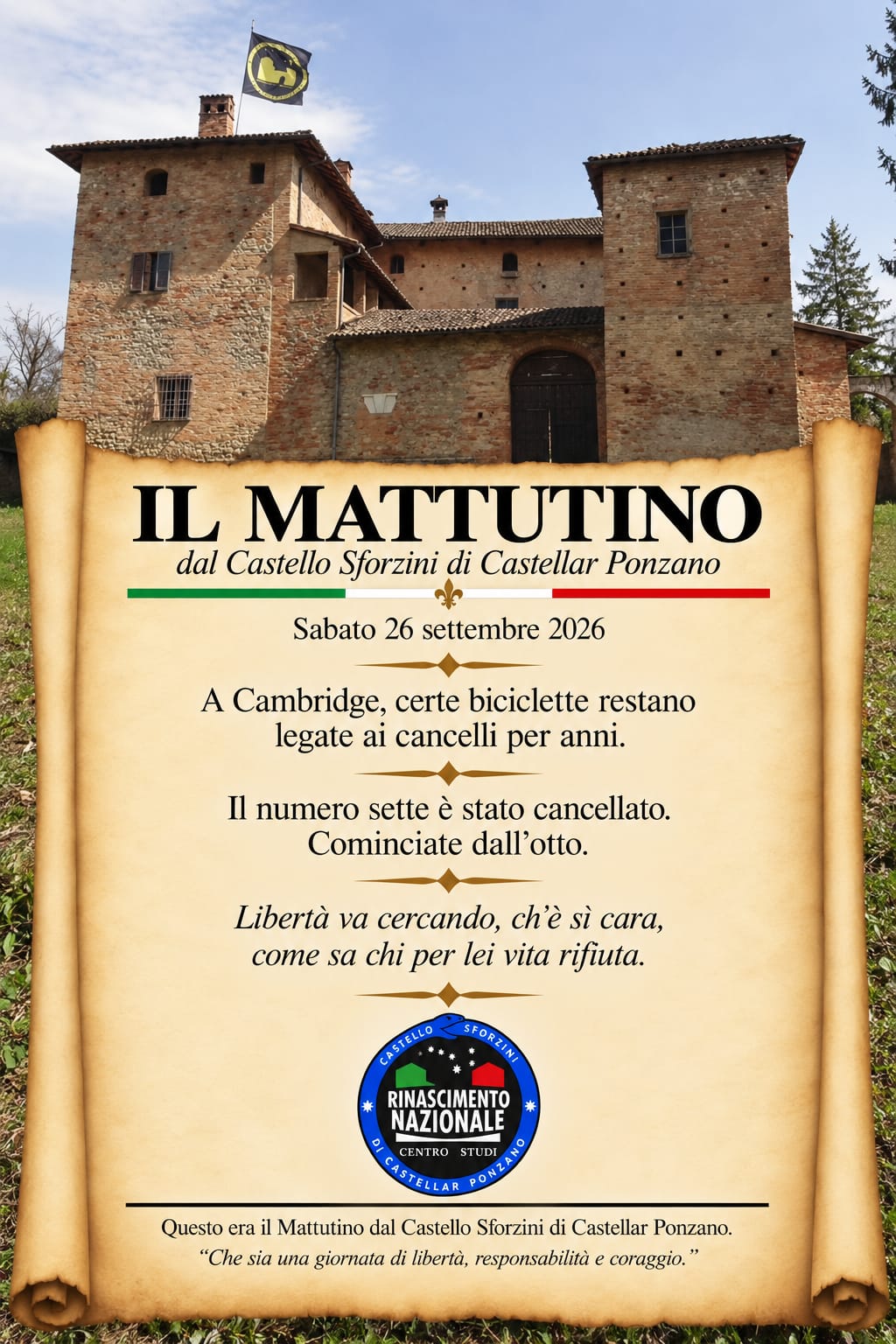Il Mattutino del 26 settembre 2026