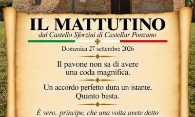 Il mattutino del 27 settembre 2026