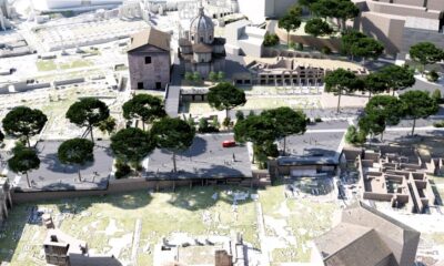 1. Render del tratto centrale di Via dei Fori Imperiali (Studio Labics)