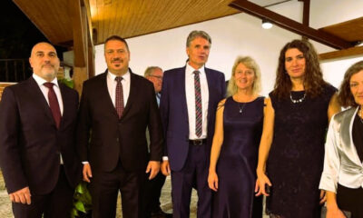 il sindaco Elvino Marzolini e Daniele Meuti all'Ambasciata a Roma con l'ambasciatore Radek Rubeš