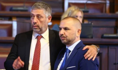 Antonio Scarpellino, Segretario Generale Federistruzione e Diego Palma, Direttore de La Voce della Scuola (foto di Mimmo Fontanella)