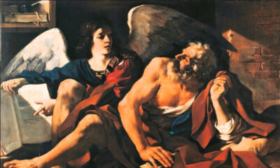 Guercino, San Matteo e lAngelo, olio su tela, inv. PC 55, Pinacoteca Capitolina
