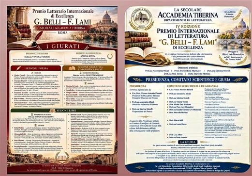 Premio Letterario G. Belli - F. Lami 2026