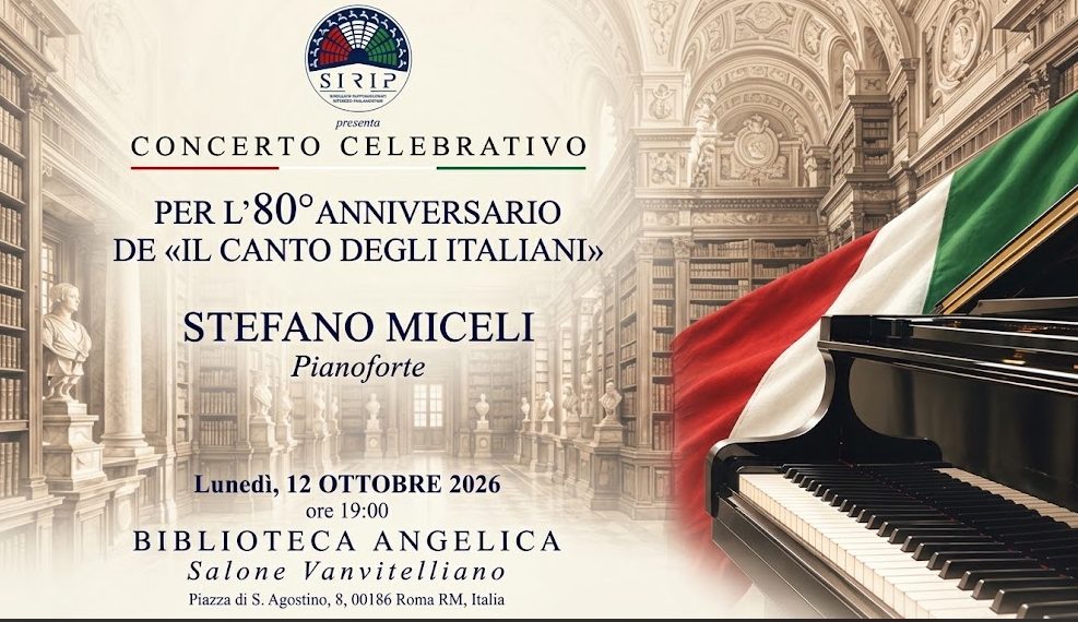 "Il Canto degli Italiani" compie 80 anni: a Roma il concerto evento del Maestro Stefano Miceli per celebrare l'Inno di Mameli 47 Locandina evento Roma