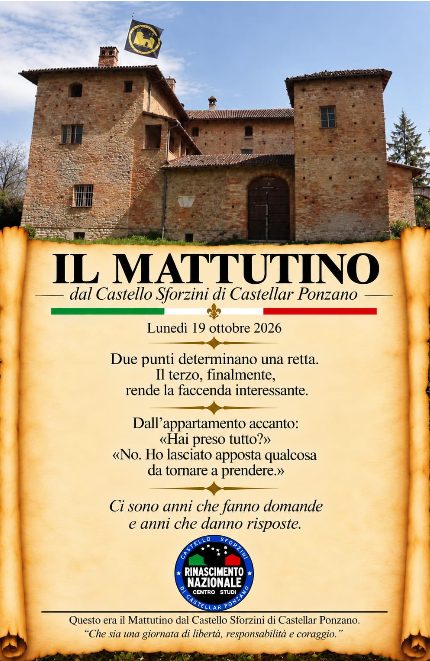 Il mattutino del 19ottobre2026