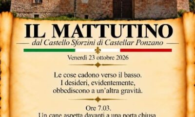 il mattutino del 23 ottobre 2026