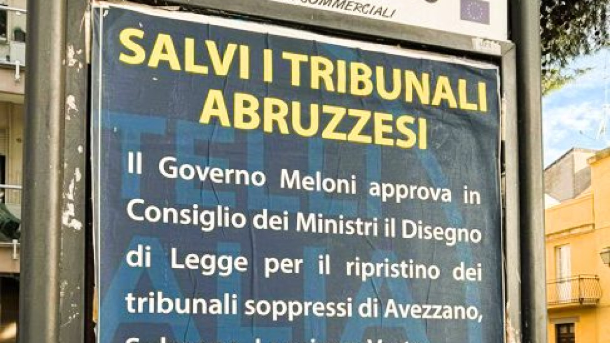 Manifesto di Fratelli d'Italia a Vasto