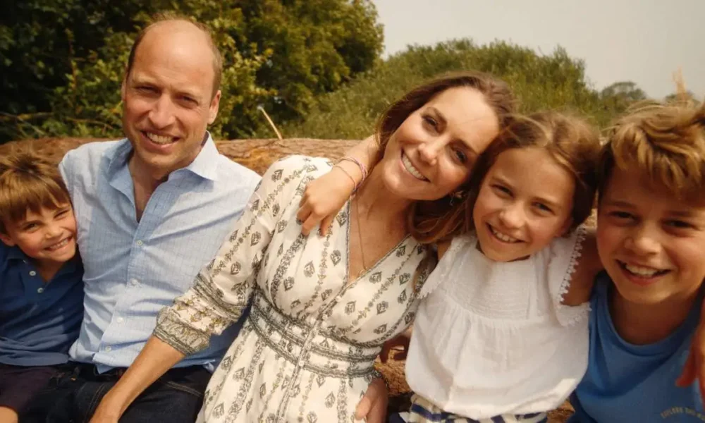 Kate e William con i figli