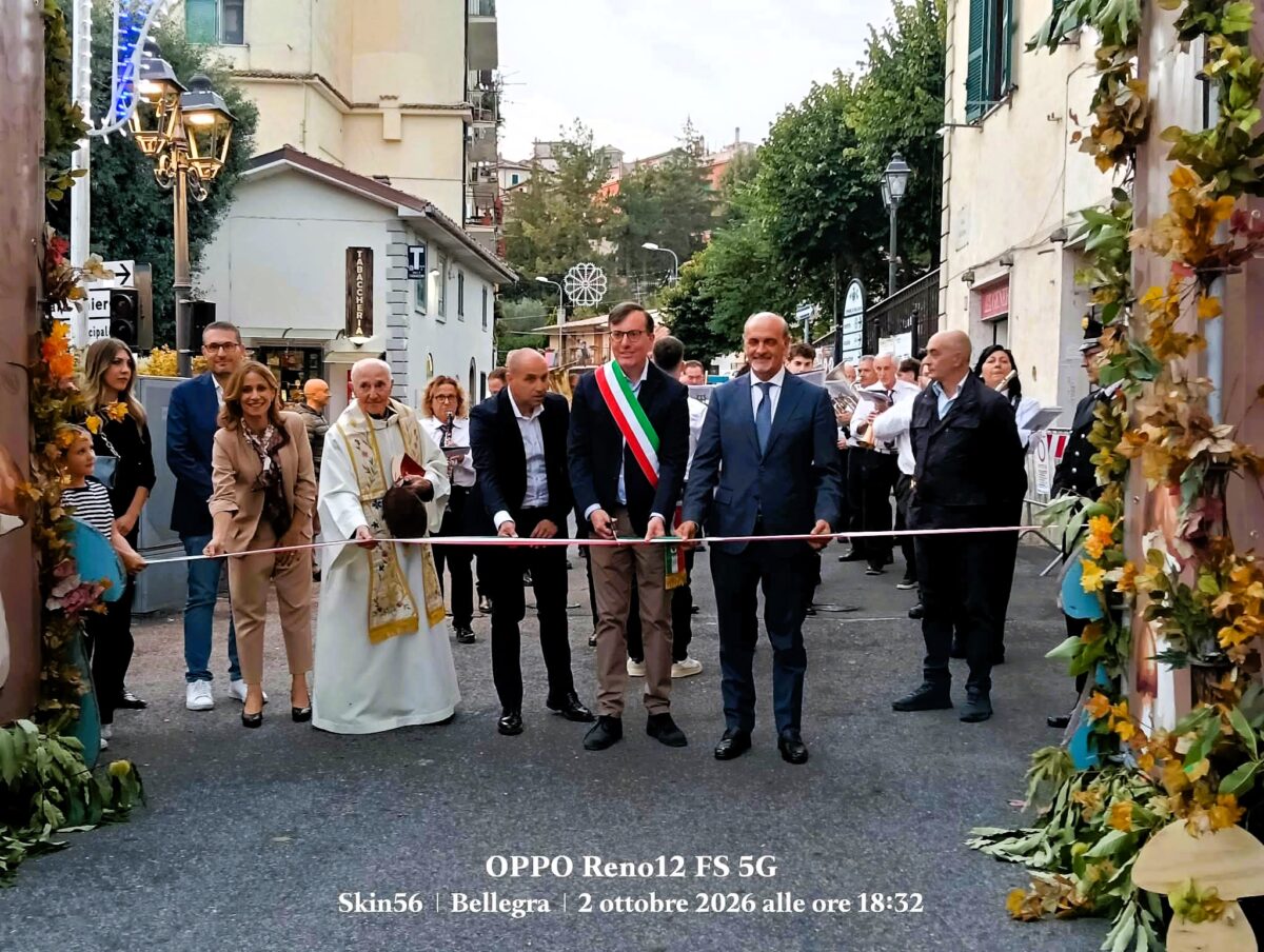 Taglio del nastro a Bellegra