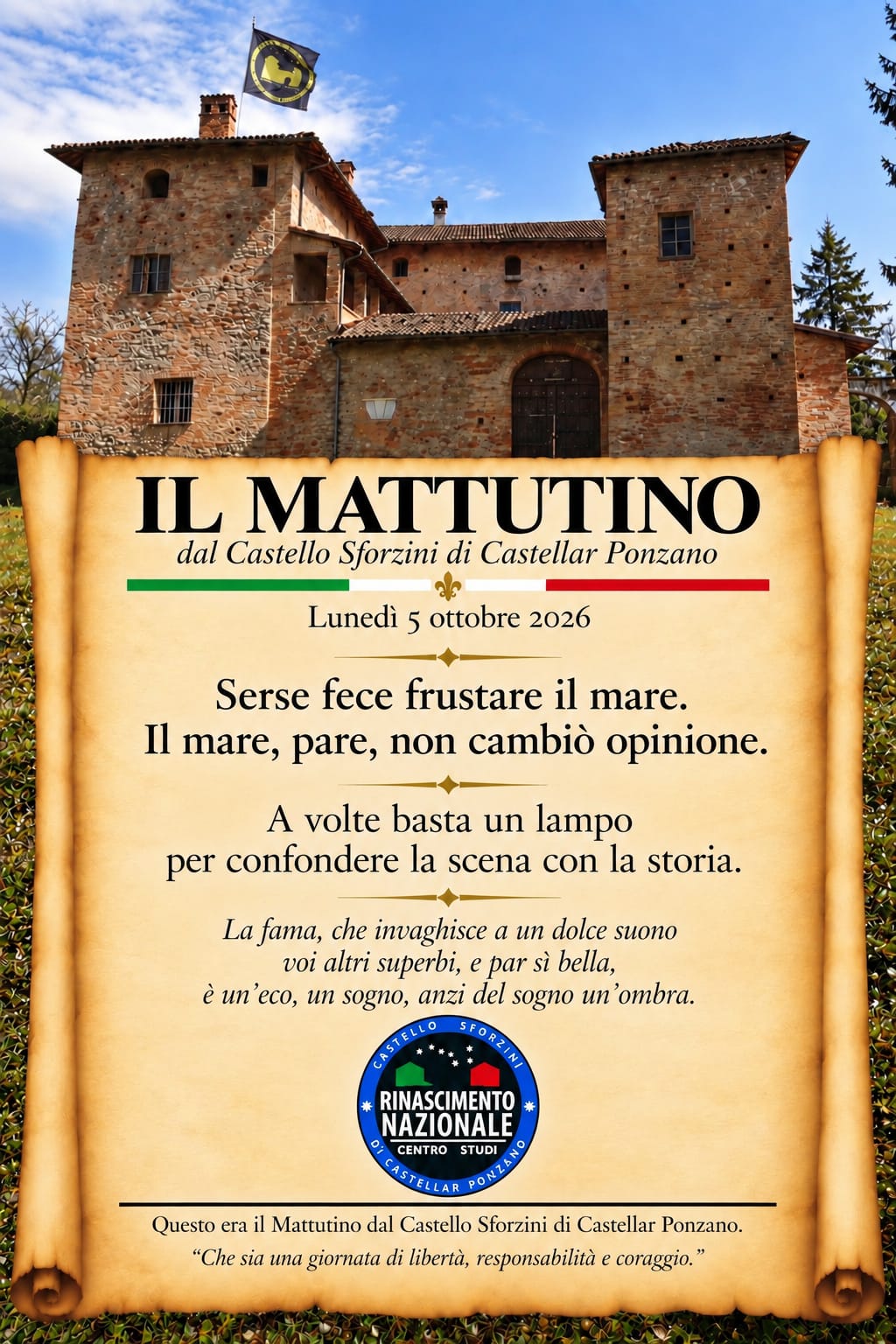 Il mattutino del 5 ottobre 2026