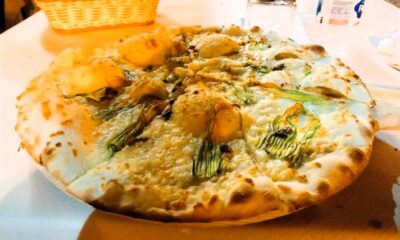 Pizza fior di zucca e alici , Pizzeria "Incontro" Poggio Moiano