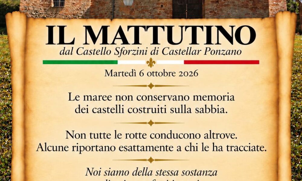 Il mattutino del 6 ottobre 2026