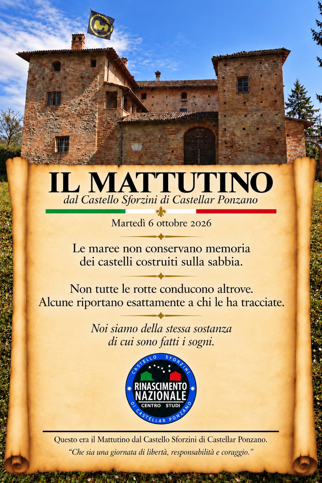 Il mattutino del 6 ottobre 2026