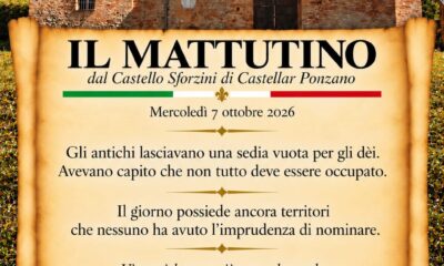 Il mattutino del 7 ottobre 2026