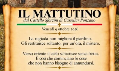 il mattutino del 9 ottobre 2026