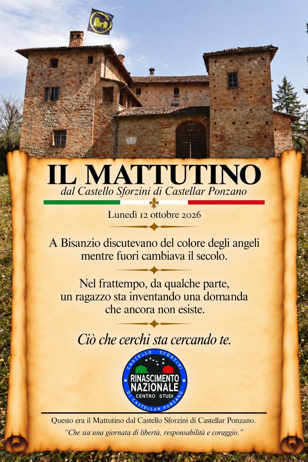 il mattutino del 12 ottobre 2026