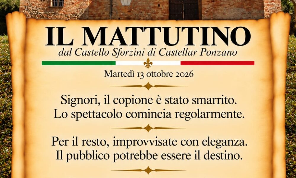 Il mattutino del 13 ottobre 2026