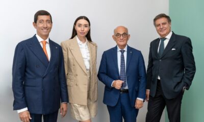 da dx Dott Marco Peresson- Prof. Pier Luigi Rossi - Margherita Mikhaylenko -Prof. Lino Di Rienzo Businco