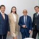 da dx Dott Marco Peresson- Prof. Pier Luigi Rossi - Margherita Mikhaylenko -Prof. Lino Di Rienzo Businco