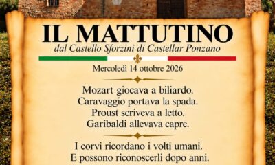 il mattutino del 14 ottobre 2026