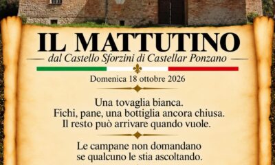 Il mattutino del 18 ottobre 2026