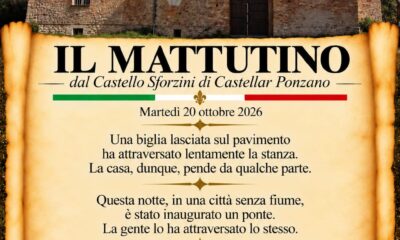 Il mattutino del 20 ottobre 2026