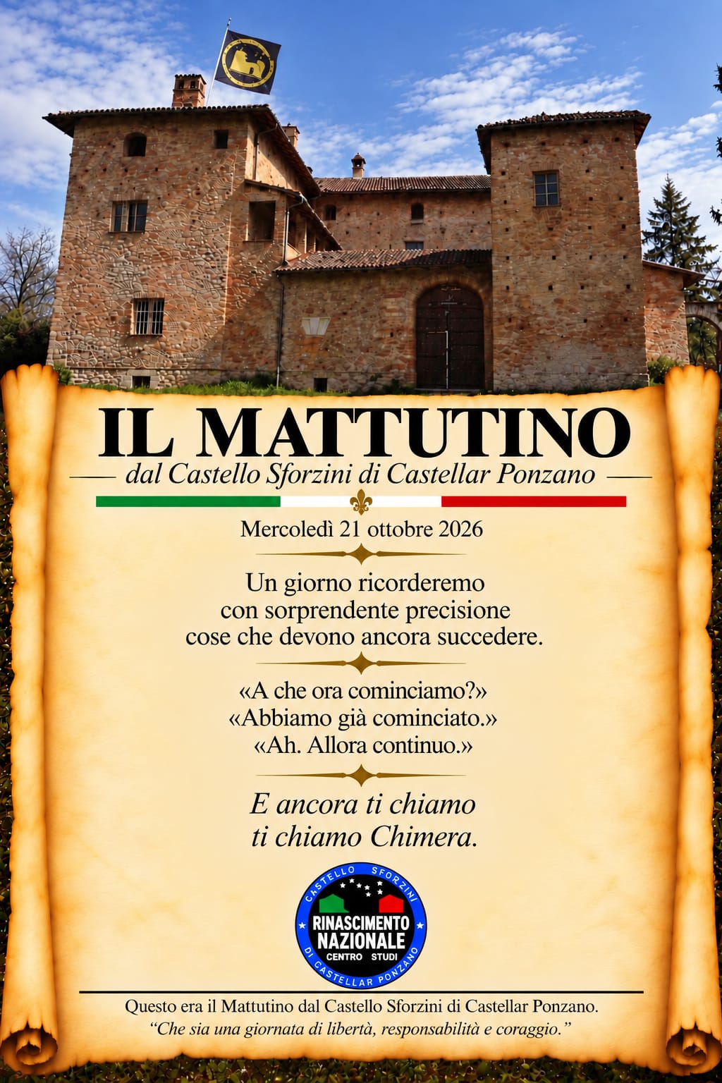 Il mattutino del 21ottobre 2026