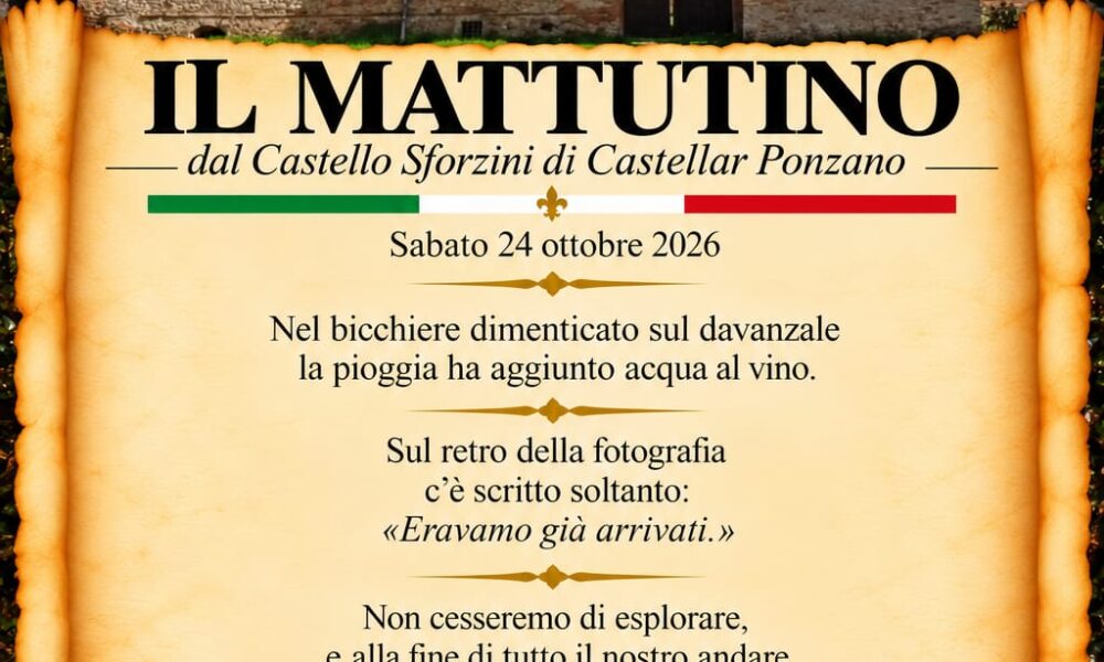 il mattutino del 24 ottobre 2026