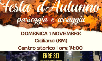 Ciciliano - torna la Festa d'Autunno con la travolgente musica popolare degli ERRESEI