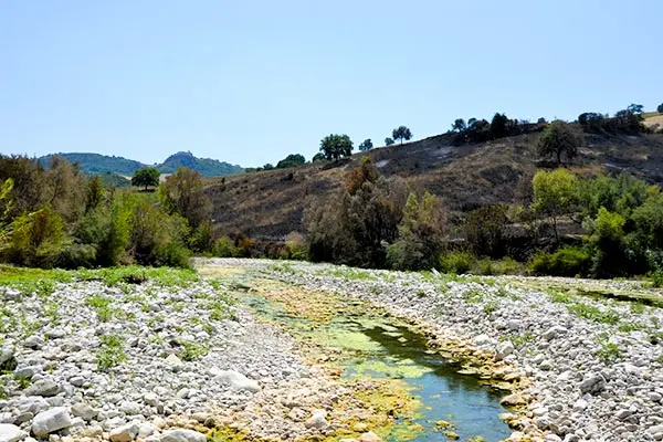 Fiume in secca
